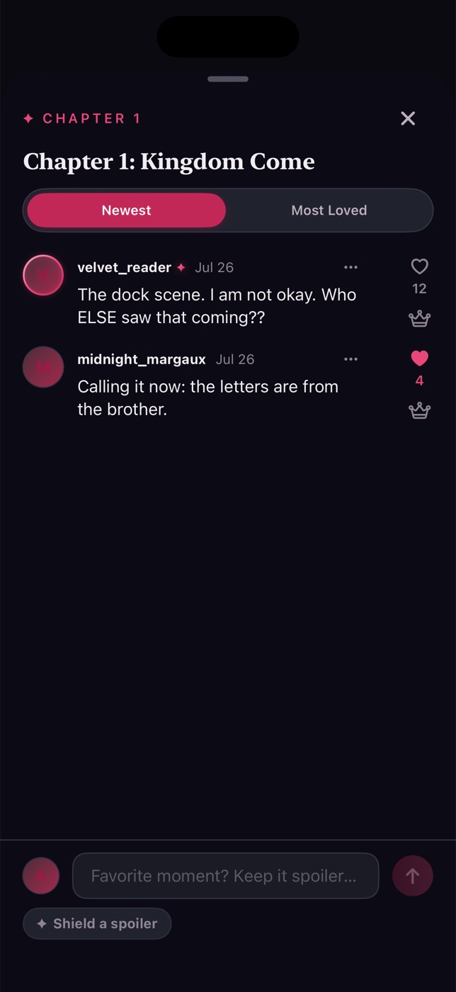 A chapter’s conversation