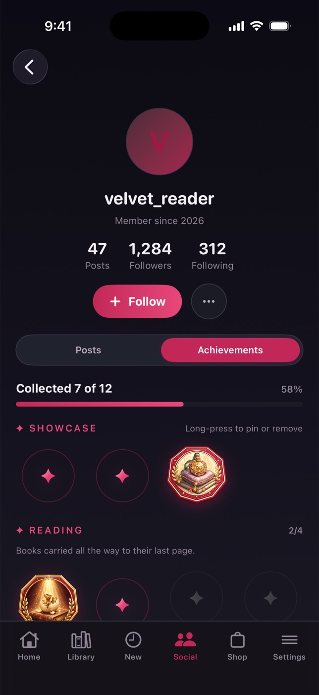 A reader’s profile & showcase